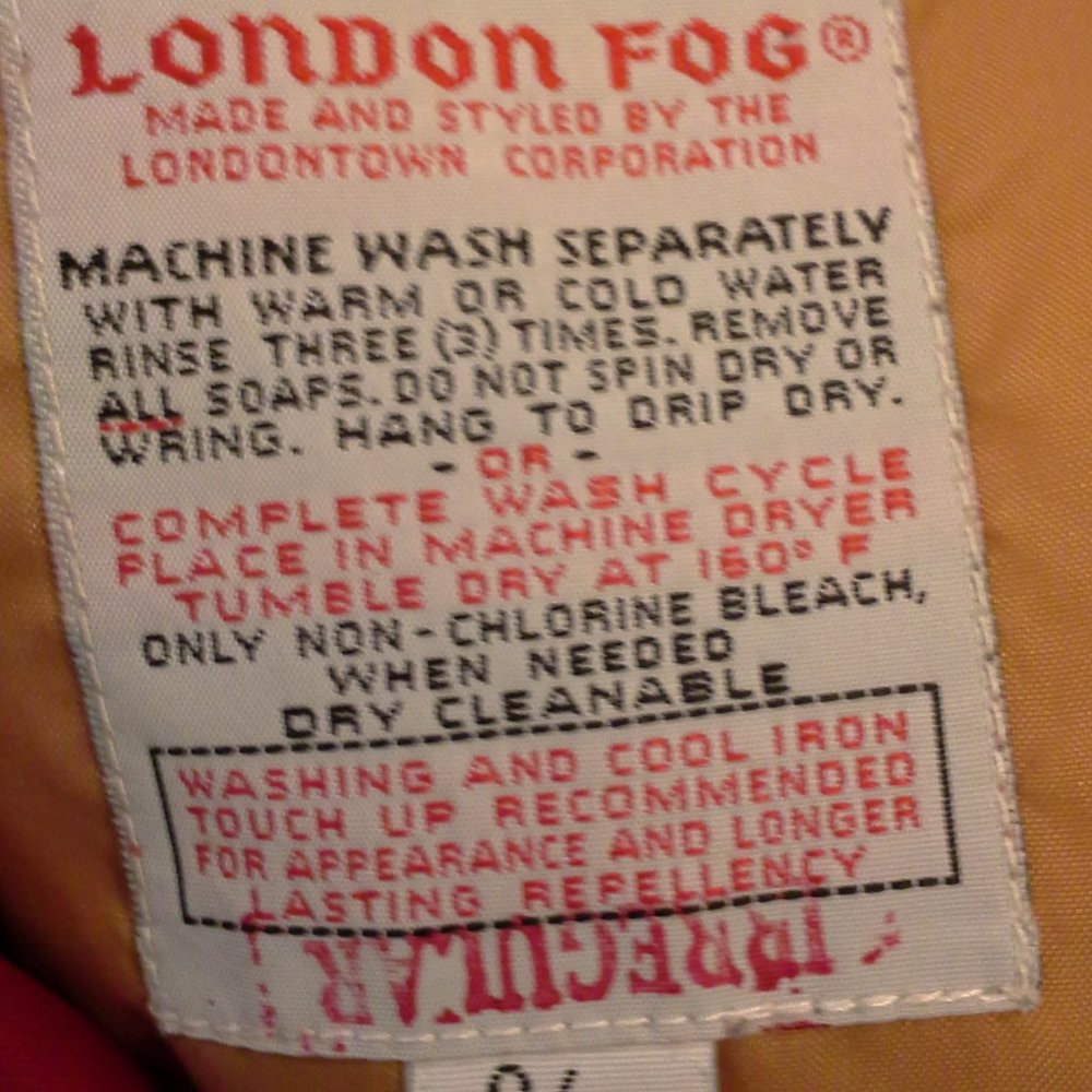 Vintage London Fog jacket with removable lining size 9/10 - Picture 3 of 5